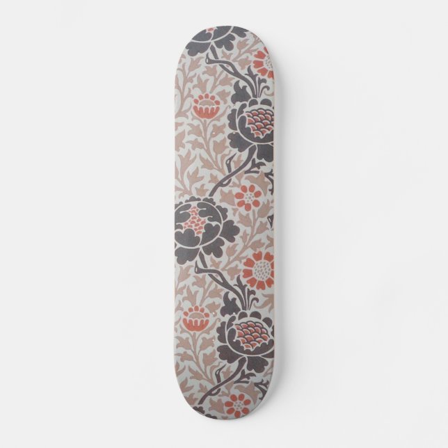 William Morris Blume Grafton Wallpaper Skateboard (Vorderseite)