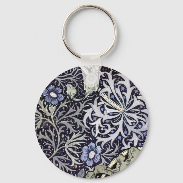 William Morris - Blume Schlüsselanhänger (Vorderseite)