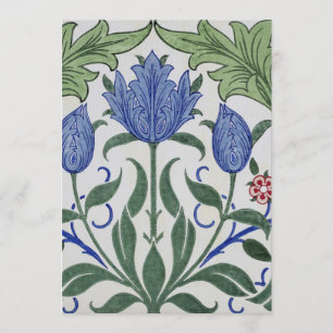 William Morris - Blumendesign für Tapeten Einladung