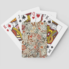 William Morris Blumendesign spielt Karten Spielkarten