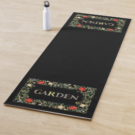 William Morris Blumengarten Motto und Rahmen Yogamatte