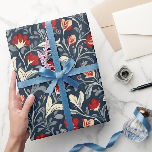 William Morris Blumenmuster  Geschenkpapier (Schenken)