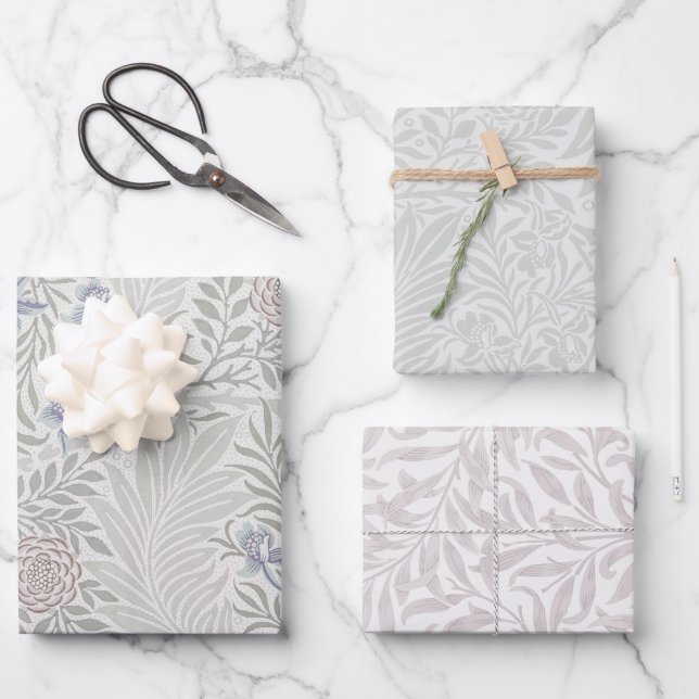 William Morris Blumenmuster Geschenkpapier Set (Vorderseite)