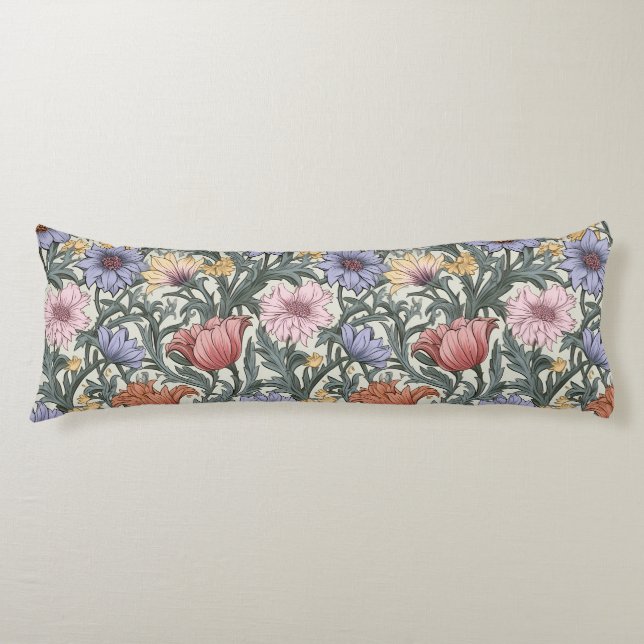 William Morris, Blumenmuster, Kunst und Handwerk b Seitenschläferkissen (Vorderseite)