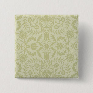 William Morris Borage Wedding Soft Green Button