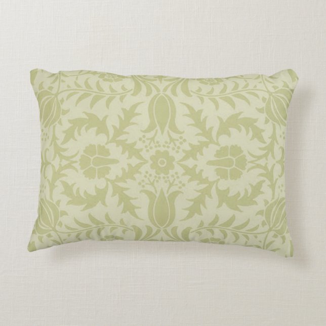 William Morris Borage Wedding Soft Green Dekokissen (Rückseite)