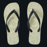 William Morris Borage Wedding Soft Green Flip Flops<br><div class="desc">Dieses wunderschöne antike Muster basiert auf dem William Morris Borage Tapete Design aus der Mitte des 19. Jahrhunderts. Ein schönes Muster für weiche und schöne Geschenke,  traditionelle Hochzeiten und Feiern,  es ist subtil und prächtig.</div>