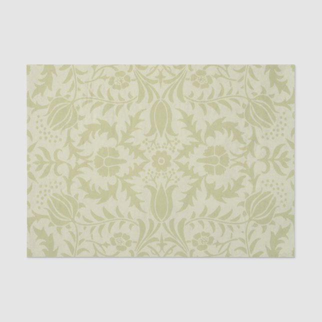 William Morris Borage Wedding Soft Green Seidenpapier (Vorderseite)