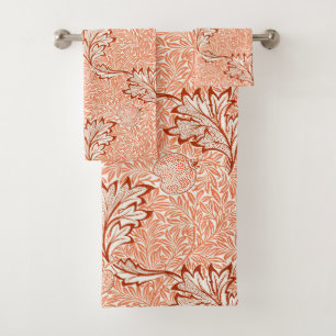 William Morris Botanical Apple Design Badhandtuch Set