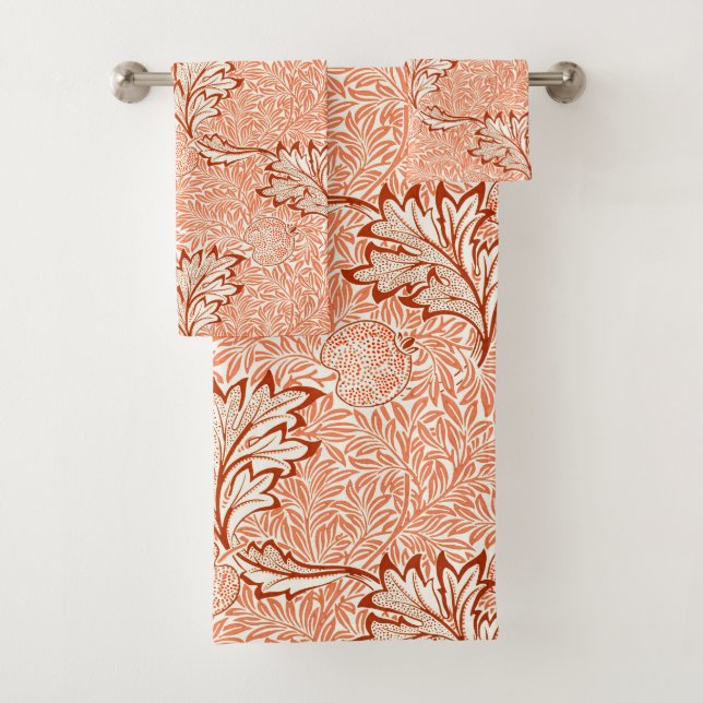 William Morris Botanical Apple Design Badhandtuch Set (Insitu)