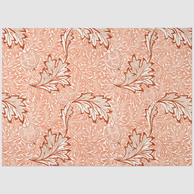 William Morris Botanical Apple Design Seidenpapier (Vorderseite)