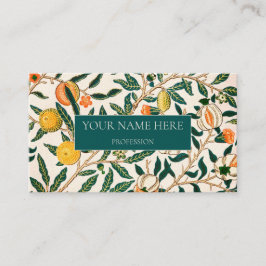 WILLIAM MORRIS BOTANICAL PATTERING BUSINESS CARD VISITENKARTE