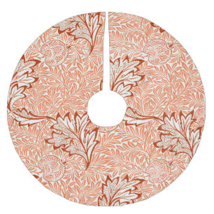 William Morris Botanischer Apfel-Entwurf Polyester Weihnachtsbaumdecke