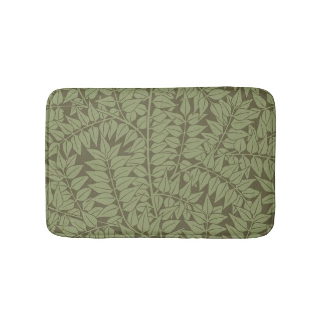 William Morris Branch Blätter Wallpaper Badematte (Vorderseite)