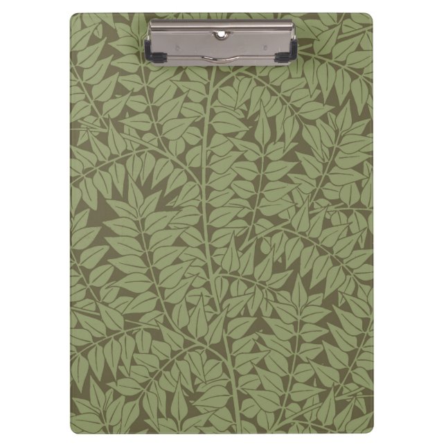 William Morris Branch Blätter Wallpaper Klemmbrett (Vorderseite)