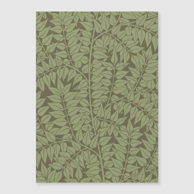 William Morris Branch Blätter Wallpaper Magnetkarte (Vorderseite)