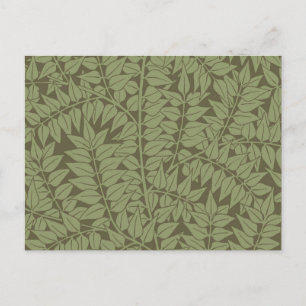 William Morris Branch Blätter Wallpaper Postkarte