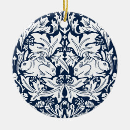 William Morris Brer Rabbit Pattern Keramik Ornament