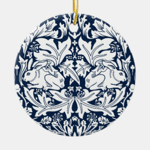 William Morris Brer Rabbit Pattern Keramik Ornament