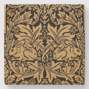 William Morris Brer Rabbit Vintage-Muster Steinuntersetzer