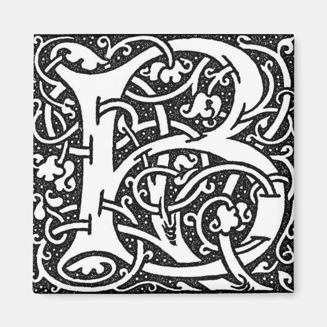 William Morris Brief B - Magnet (Vorne)