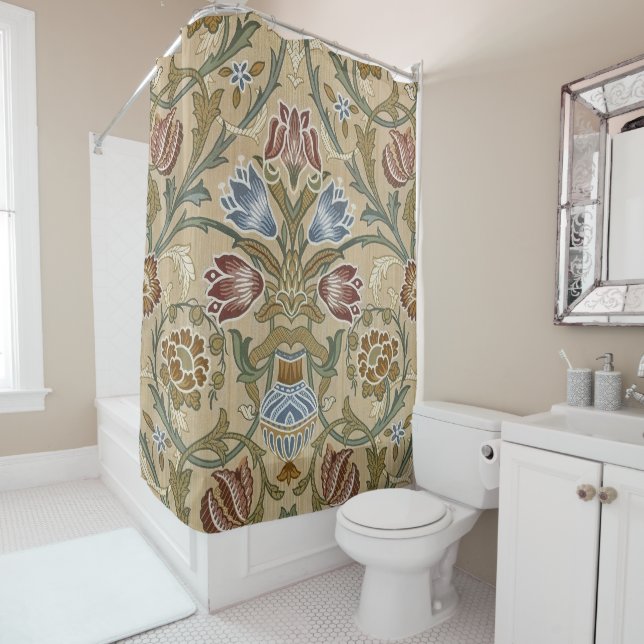 William Morris Brocade Elegant Duschvorhang (Beispiel)