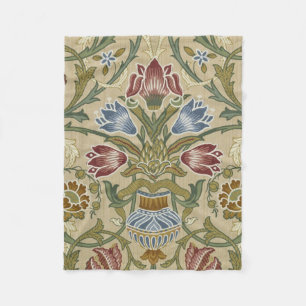 William Morris Brocade Floral Wallpaper Pattern Fleecedecke
