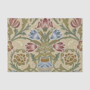 William Morris Brocade Floral Wallpaper Pattern Seidenpapier