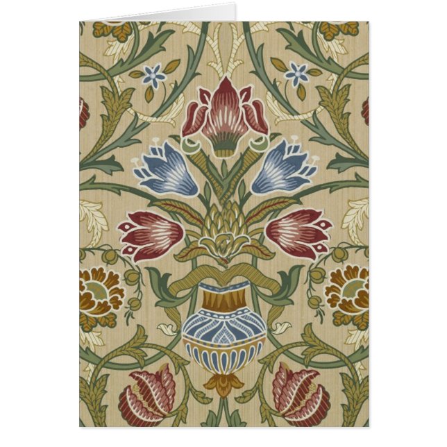 William Morris Brocade Motif de fond d'écran flora (Devant)