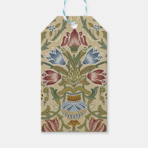 William Morris Brokat Blumen Tapetenmuster Geschenkanhänger