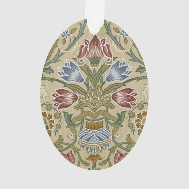 William Morris Brokat Blumen Tapetenmuster Ornament (Rückseite)