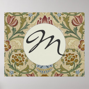 William Morris Brokat Blumen Tapetenmuster Poster