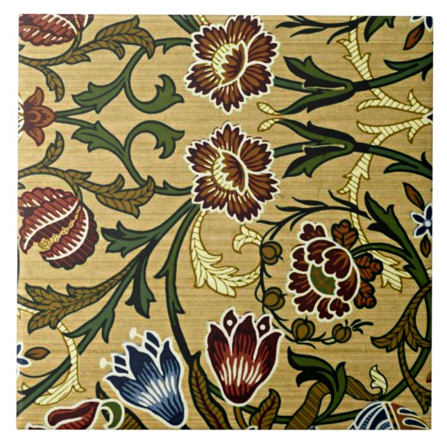 William Morris - Brokat Fliese (Vorderseite)