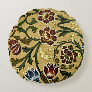 William Morris - Brokat Rundes Kissen