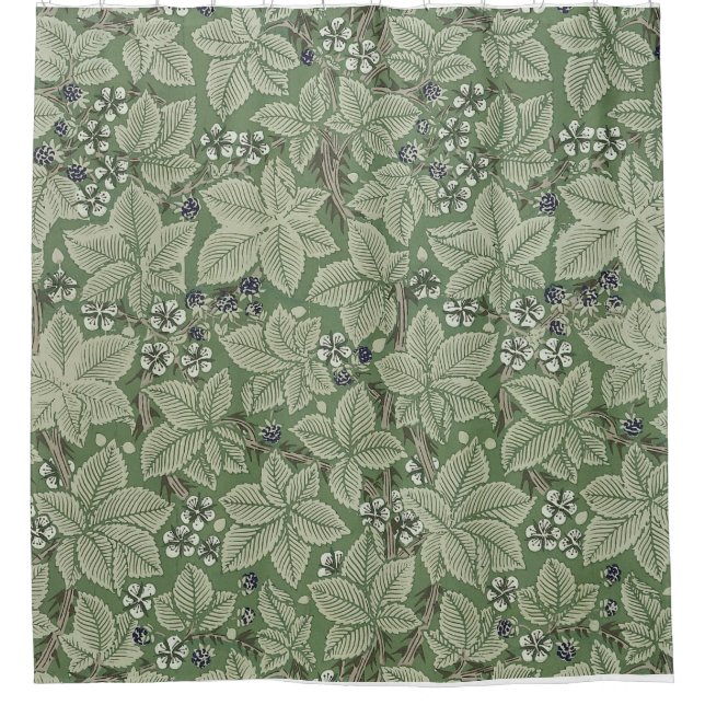 William Morris-Brombeerstrauch-Duschvorhang Duschvorhang (Vorderseite)