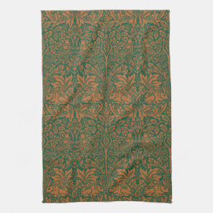 William Morris Brother Rabbit Bernstein Schwarzes  Geschirrtuch