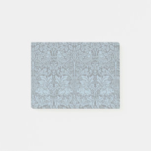 William Morris Brother Rabbit Hellblau Schwarz Post-it Klebezettel