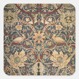 William Morris Bullerswood Faux-Teppich Quadratischer Aufkleber