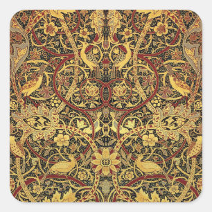 William Morris Bullerswood Faux-Teppich Quadratischer Aufkleber