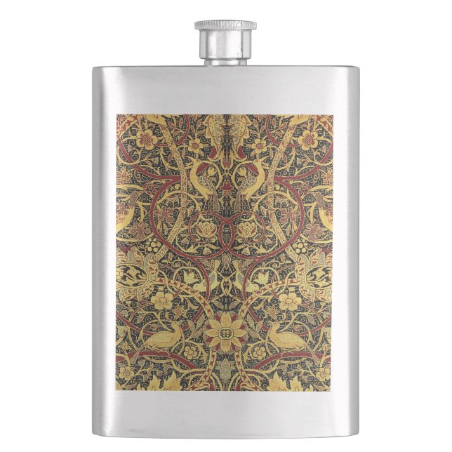 William Morris Bullerswood Imitats Tapestry Flachmann (Vorderseite)