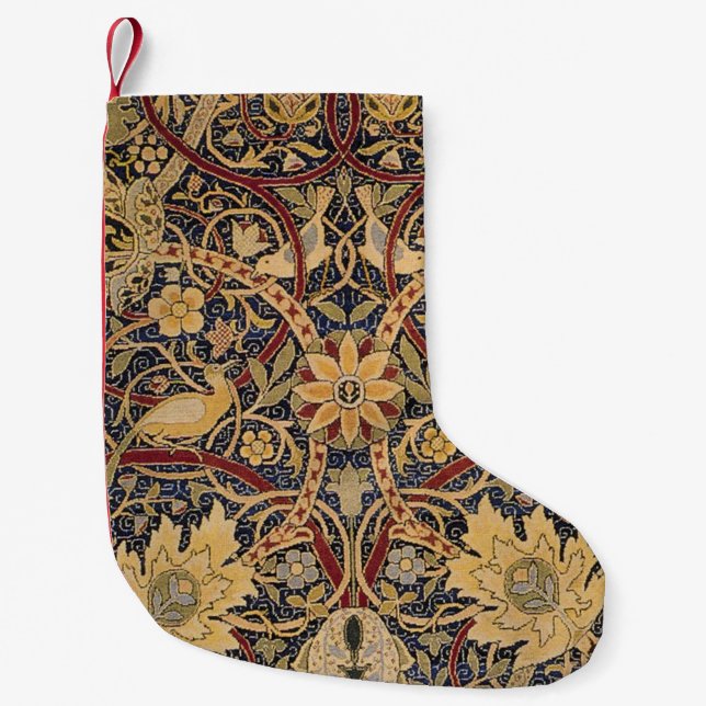 William Morris Bullerswood Imitats Tapestry Kleiner Weihnachtsstrumpf (Vorderseite)