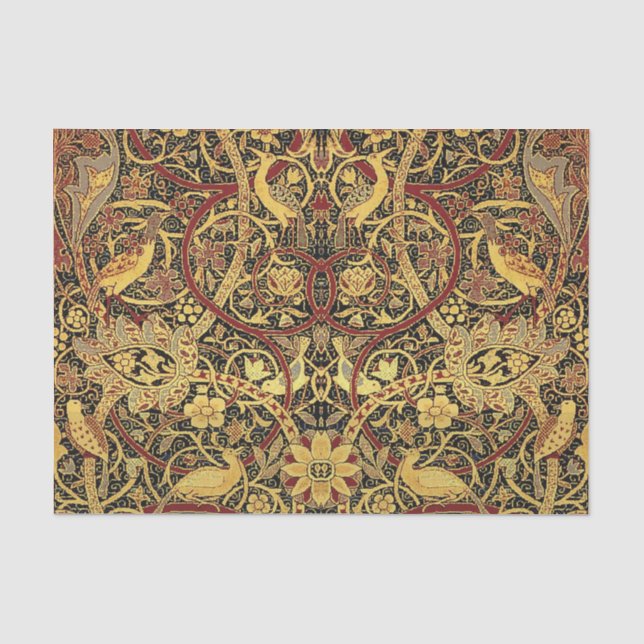 William Morris Bullerswood Imitats Tapestry Seidenpapier (Vorderseite)