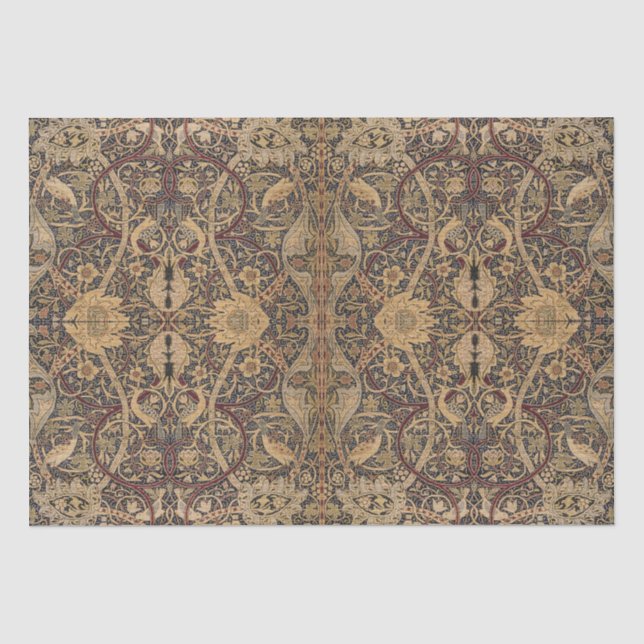 William Morris Bullerswood-Teppich Seidenpapier (Vorderseite)