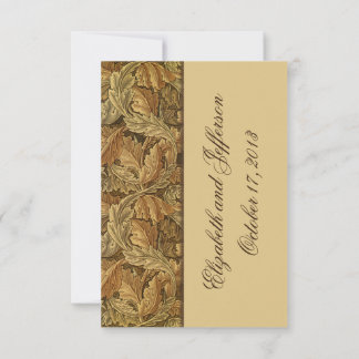William Morris Cartes Brown de mariage Feuilles RS