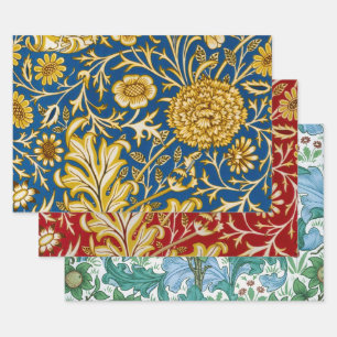 William Morris Cherwell Blumendesign Blau Geschenkpapier Set