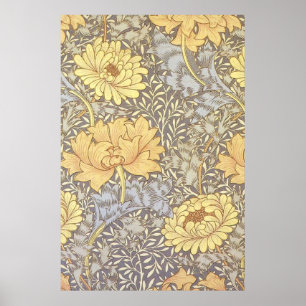 William Morris Chrysantheme Hübsche Blume Poster