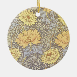 William Morris Chrysantheme-Mums Blumen Keramik Ornament