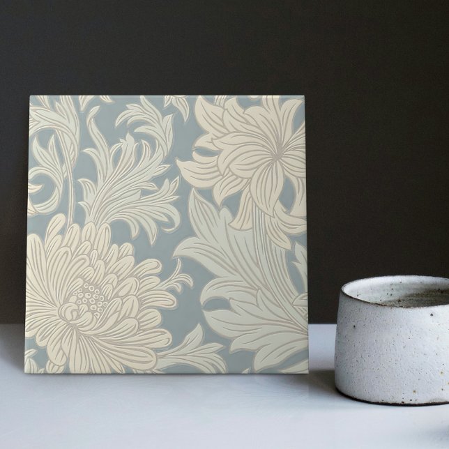 William Morris Chrysanthemen-Muster Fliese (Von Creator hochgeladen)