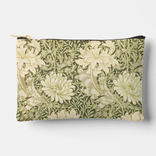 William Morris chrysanthemum Blätter Zubehörtasche (Vorderseite)