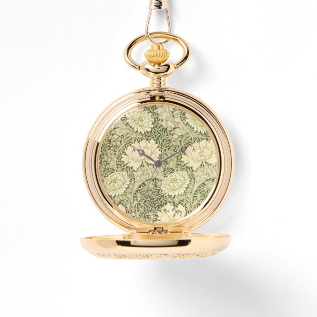 William Morris Chrysanthemum Golden Watch Armbanduhr (Vorderseite)